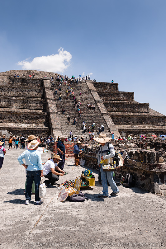 Pyramid of the Moon at Teotihuacan, Mexico City.